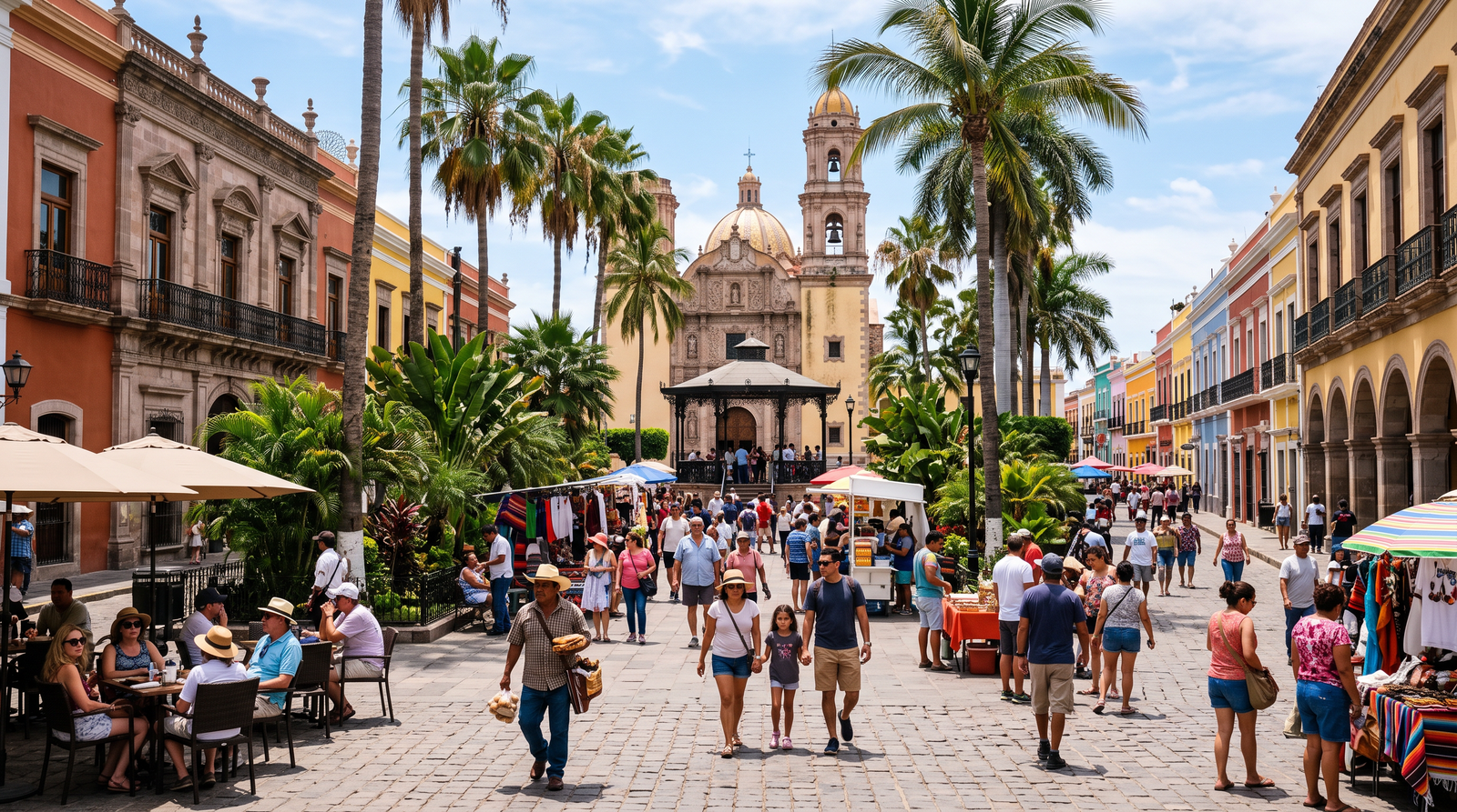 Ambiente de la Zona Romántica en Puerto Vallarta