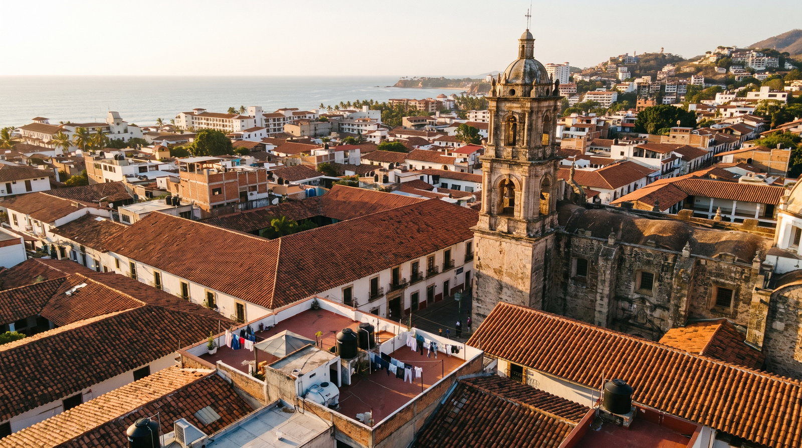 Negocios y estilo de vida del centro de Puerto Vallarta