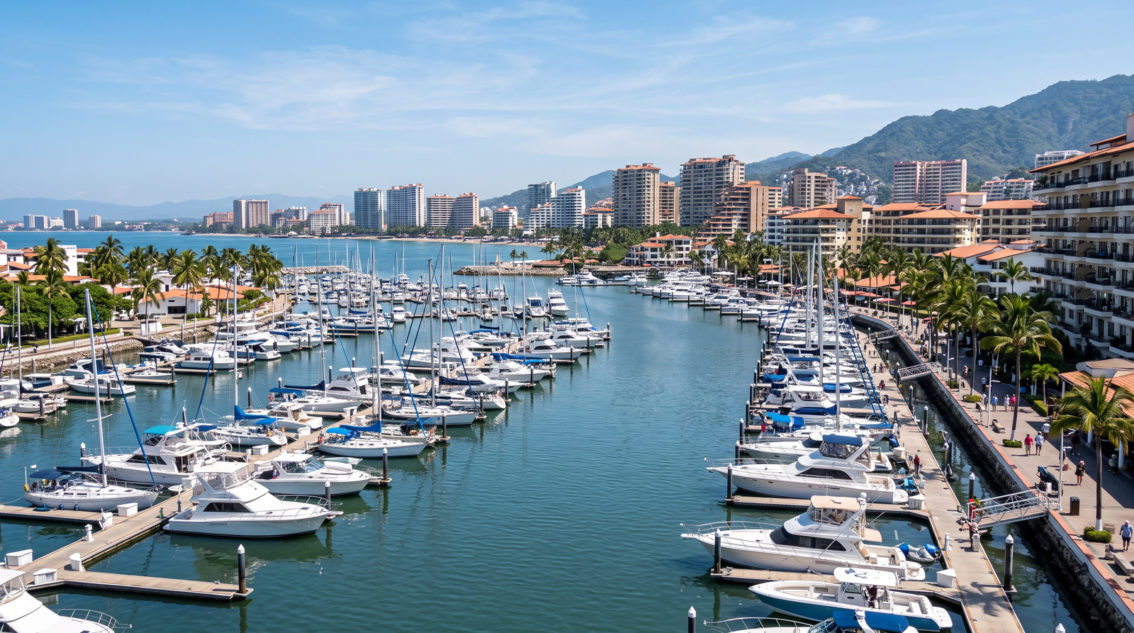 Departamentos y marina en Marina Vallarta, Puerto Vallarta